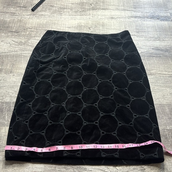Boden Black Velvet Eyelet Circle Skirt - Picture 5 of 8